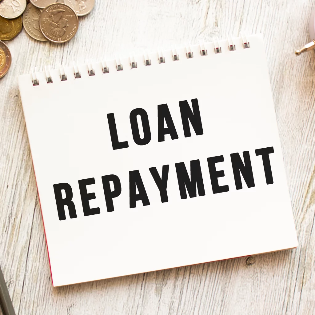 Loan Repayment Text Sheet Notepad