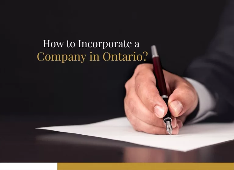 How to incorporate a company in Ontario?
